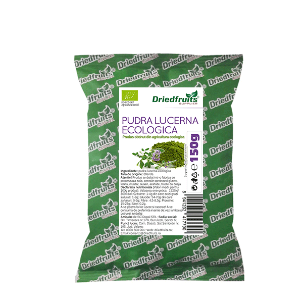 Lucerna (alfalfa) pudra BIO Driedfruits – 150 g Dried Fruits Pudre Nutritive